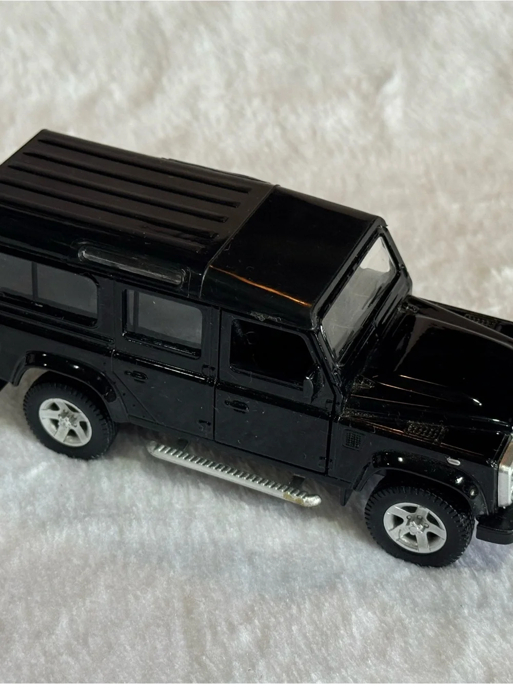 Black Die-Cast Utility Truck Toy